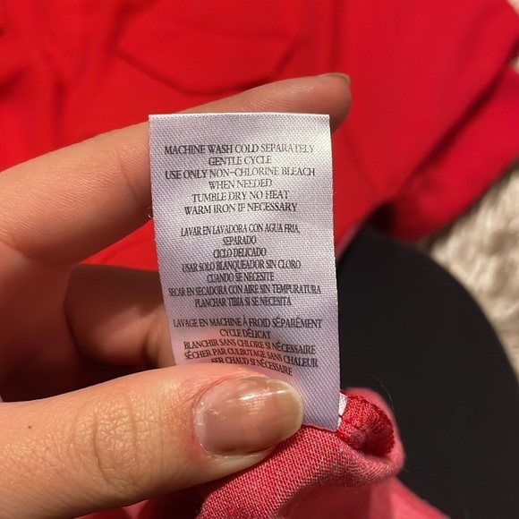 KUT From The Kloth Red Short Sleeve‎ Blouse Size Large - Picture 8 of 9